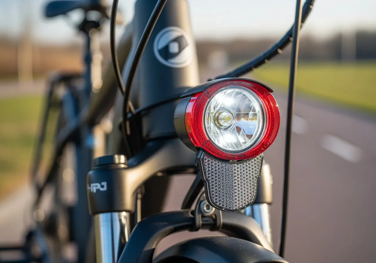 Belysning och reflexer för elcykel