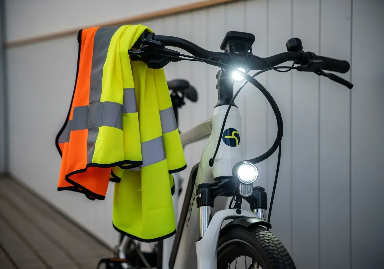 Belysning för elcykel som syns