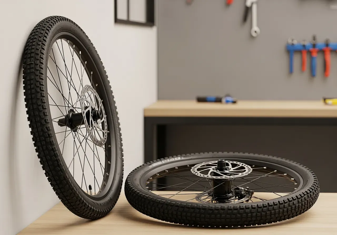 Däck och hjul för elcykel