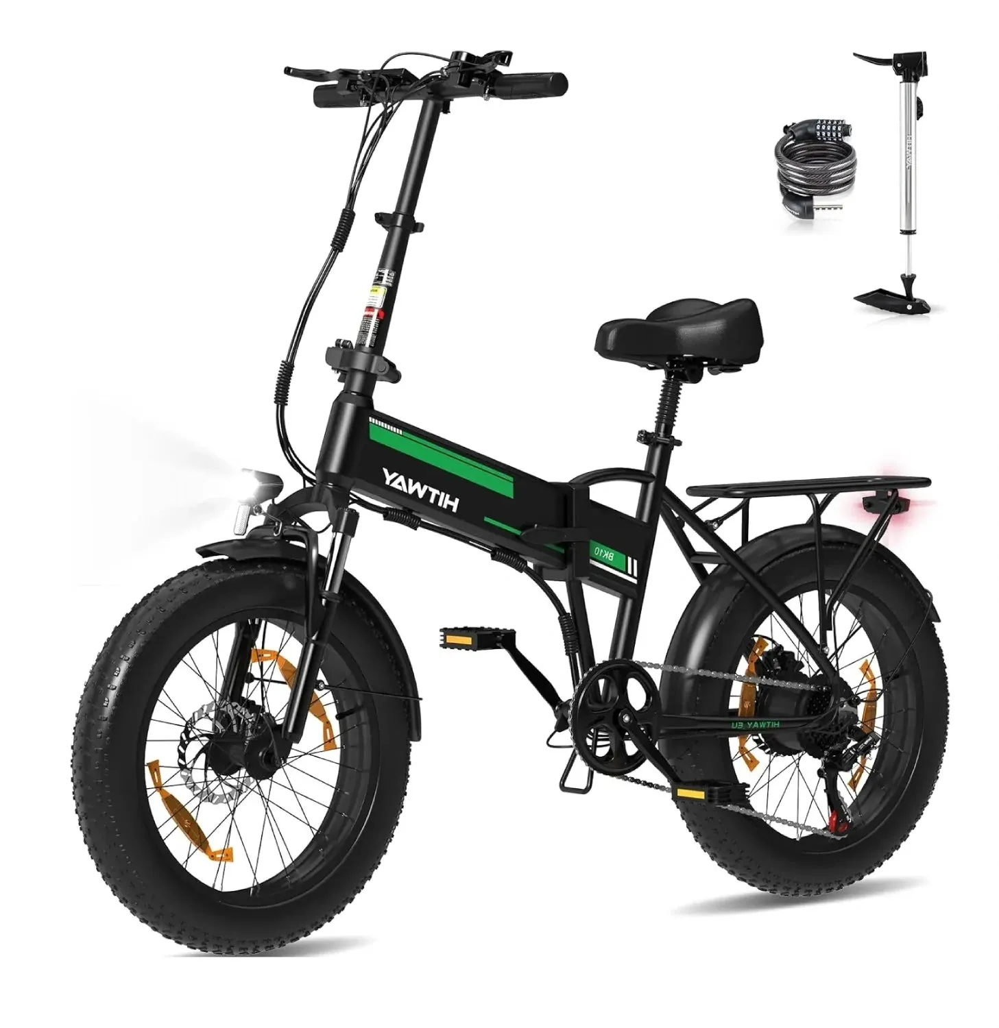 BK10SP Elcykel (25 km/h) - Grön