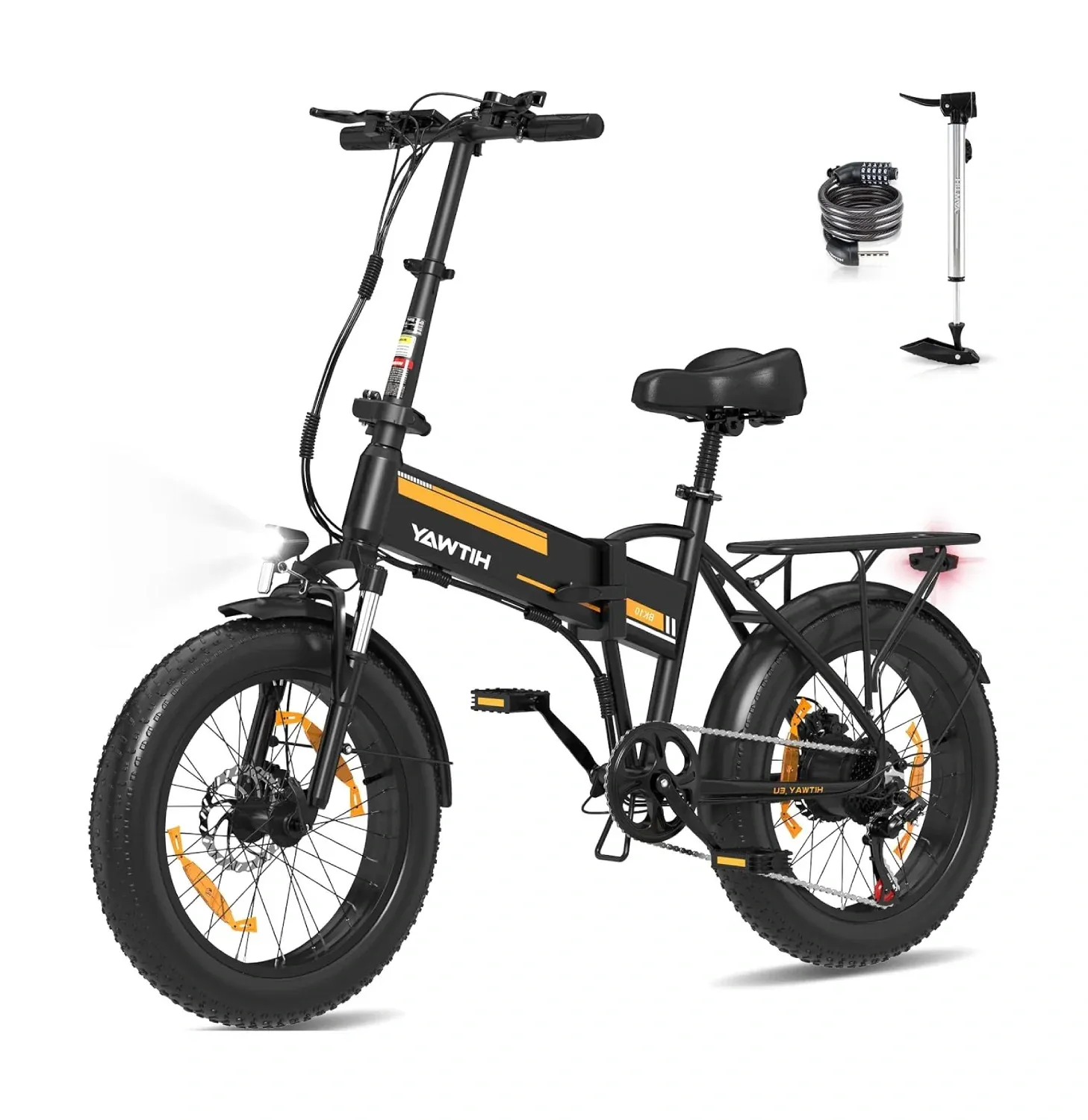 BK10SP Elcykel (25 km/h) - Orange