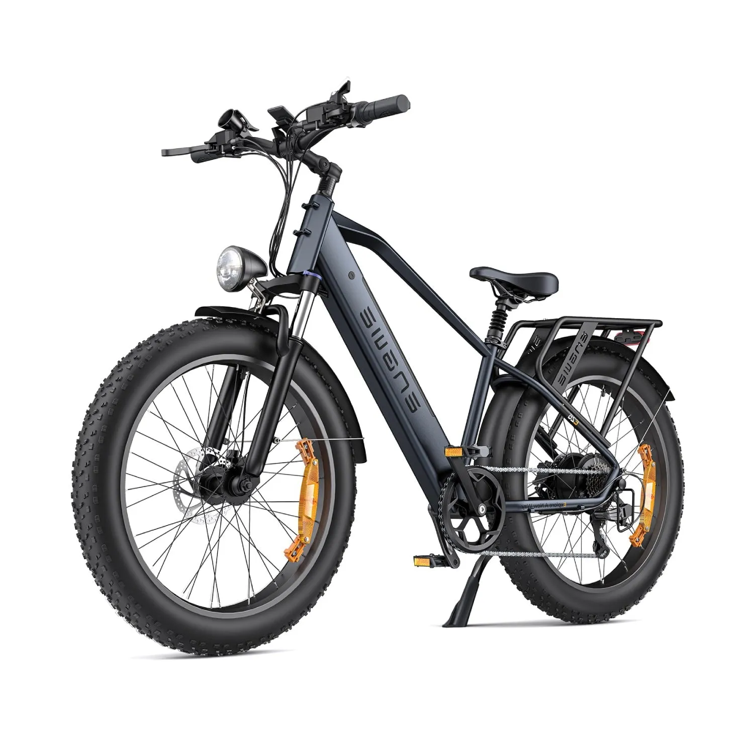 E26 Elcykel (45 km/h) - Svart / Högt insteg