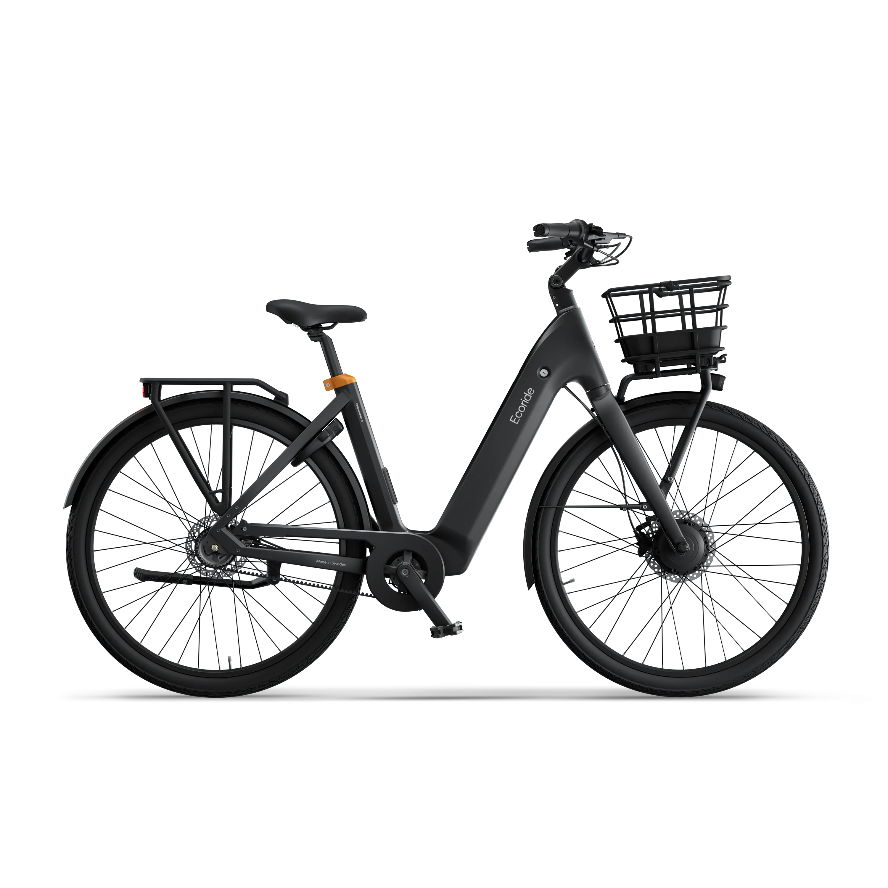 Ecoride Ambassador-4-Hubmotor-Belt-Disc-Black-Small