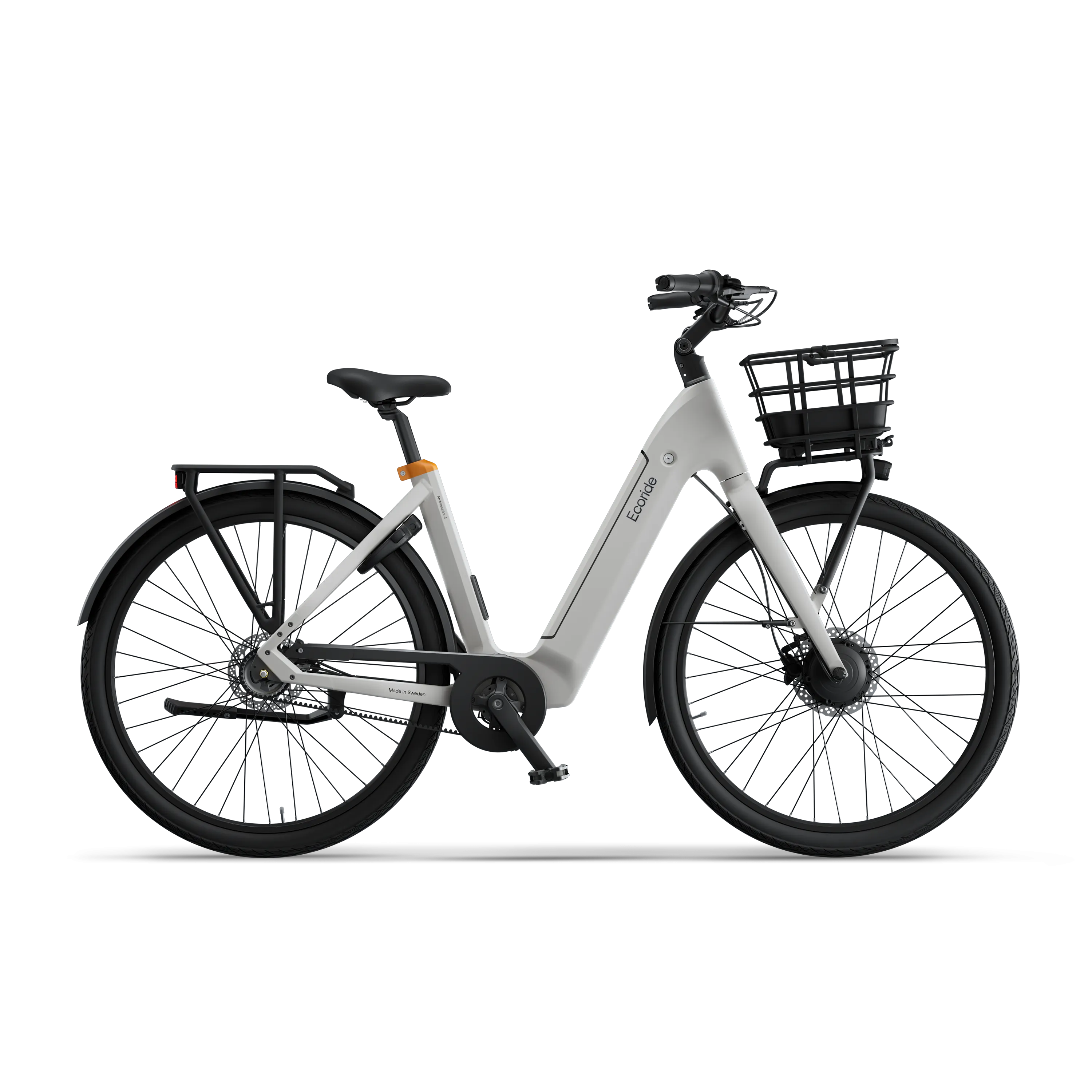 Ecoride Ambassador-4-Hubmotor-Belt-Disc-White-Small