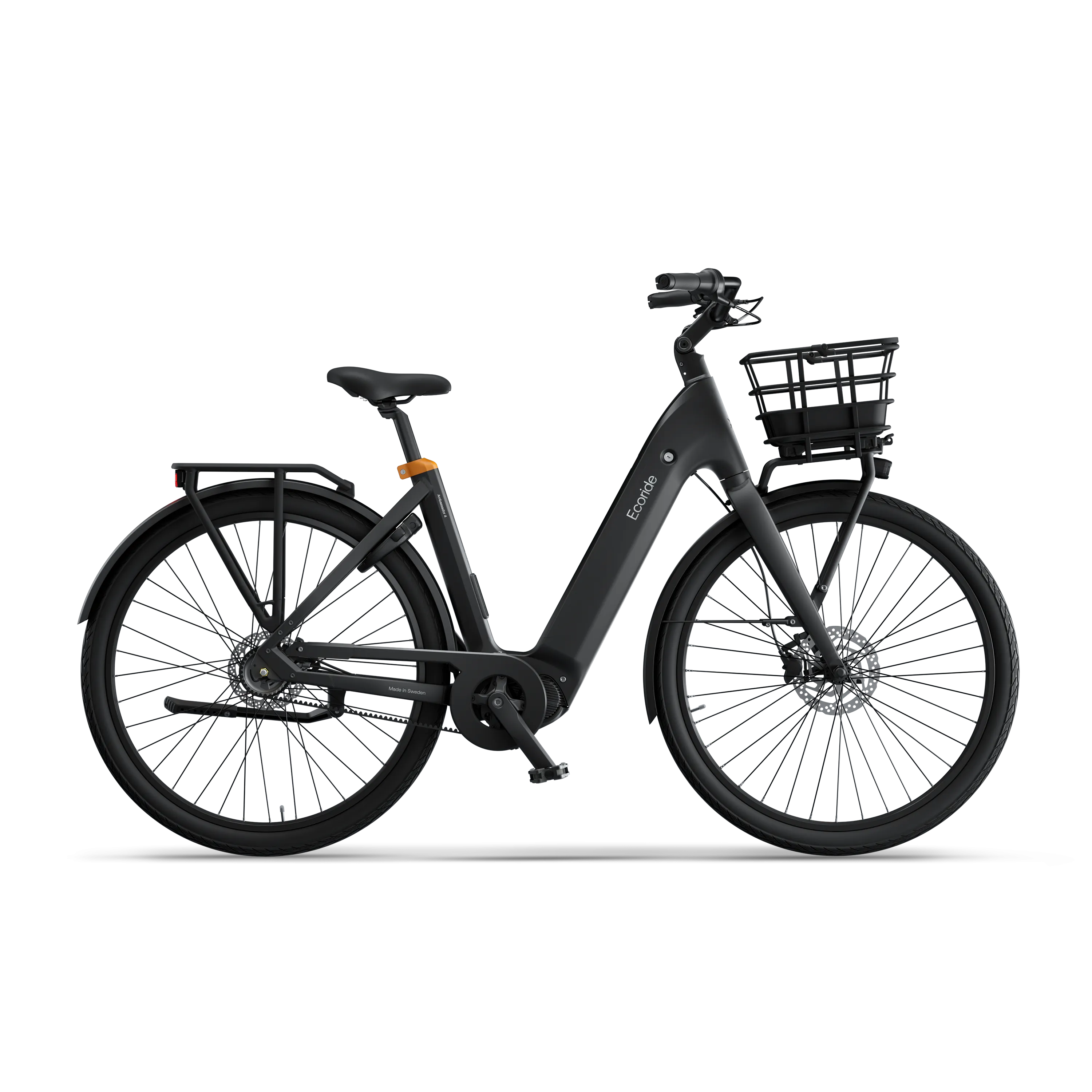 Ecoride Ambassador-4-Midmotor-Belt-Disc-Black-Small