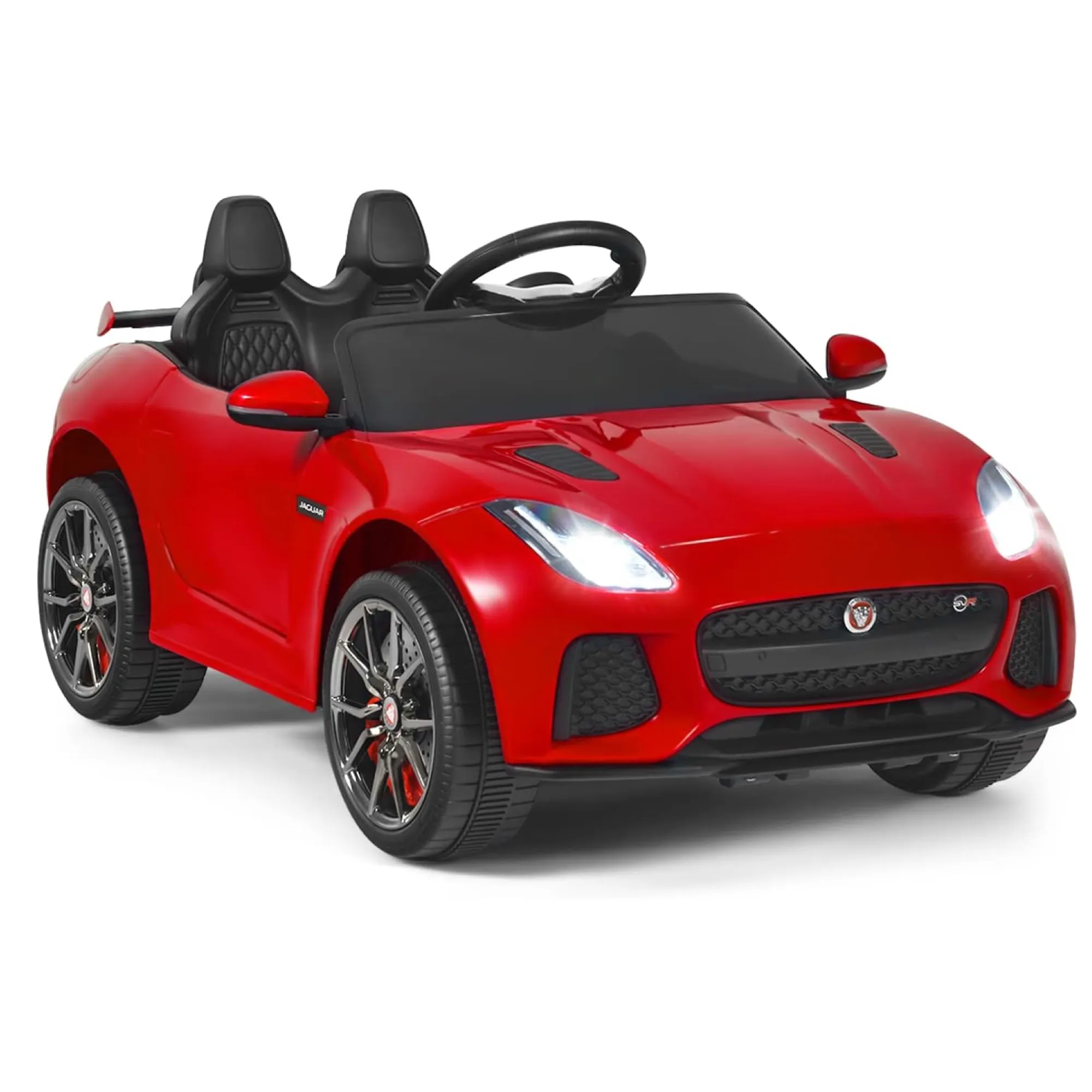 Elbil Jaguar F-typ SVR för barn 3-8 år, röd