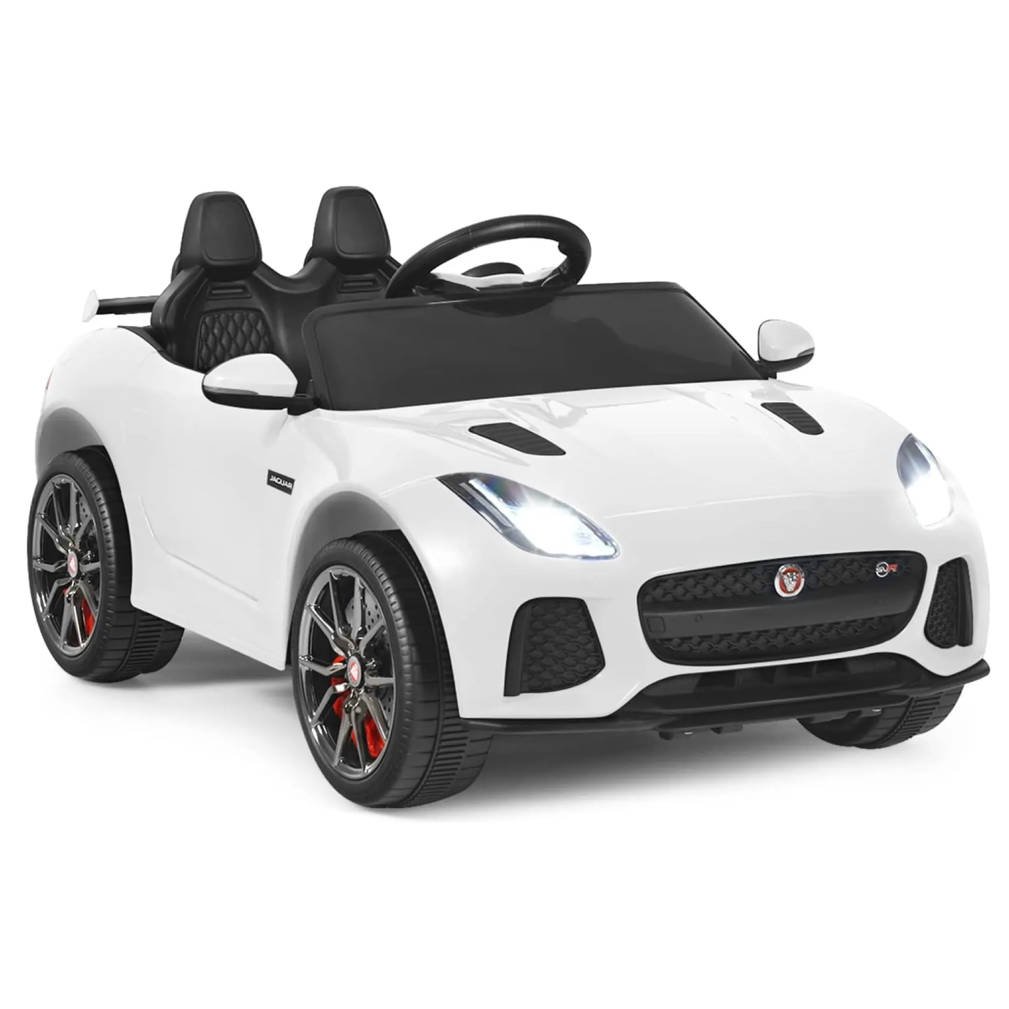 Elbil Jaguar F-typ SVR för barn 3-8 år, vit
