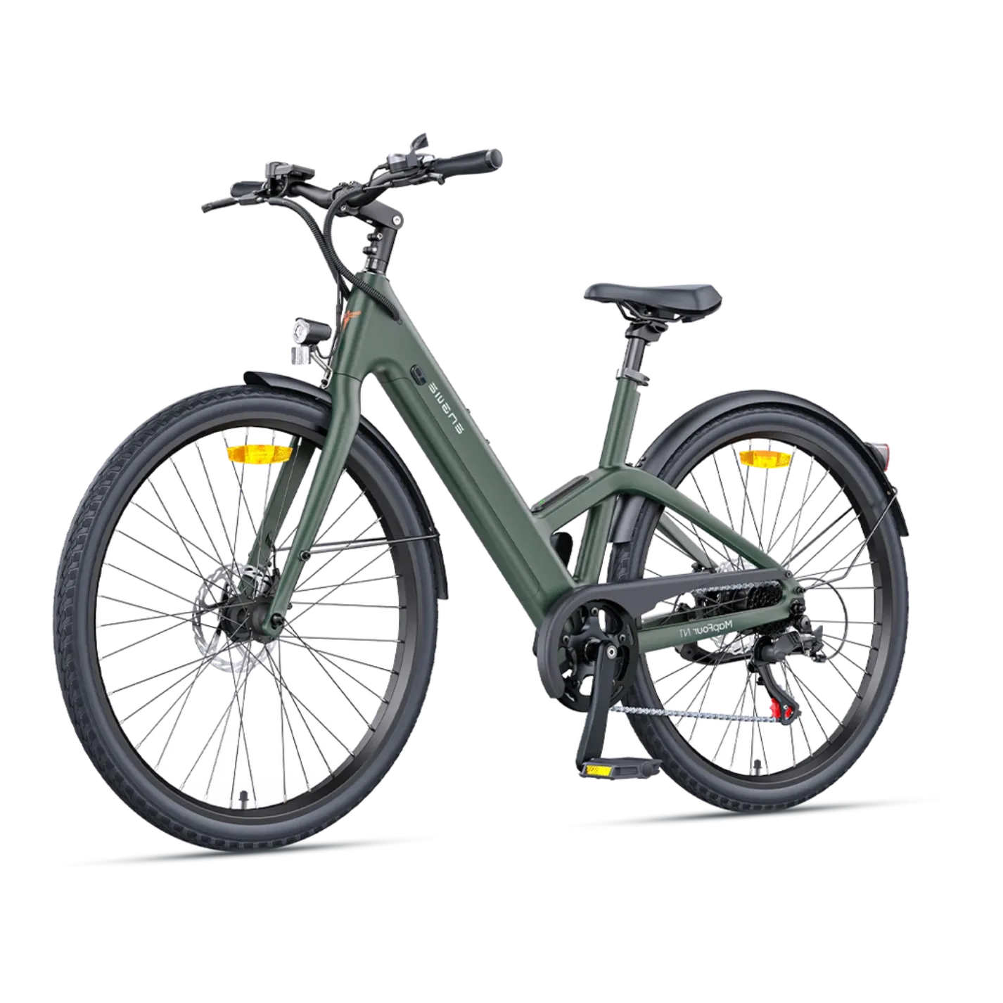 N1 Air Elcykel (25 km/h) - Grön / Lågt insteg