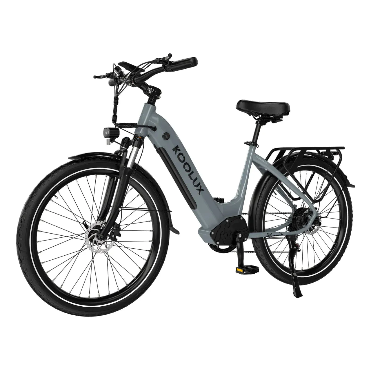 X2 Elcykel (25 km/h) - Grå