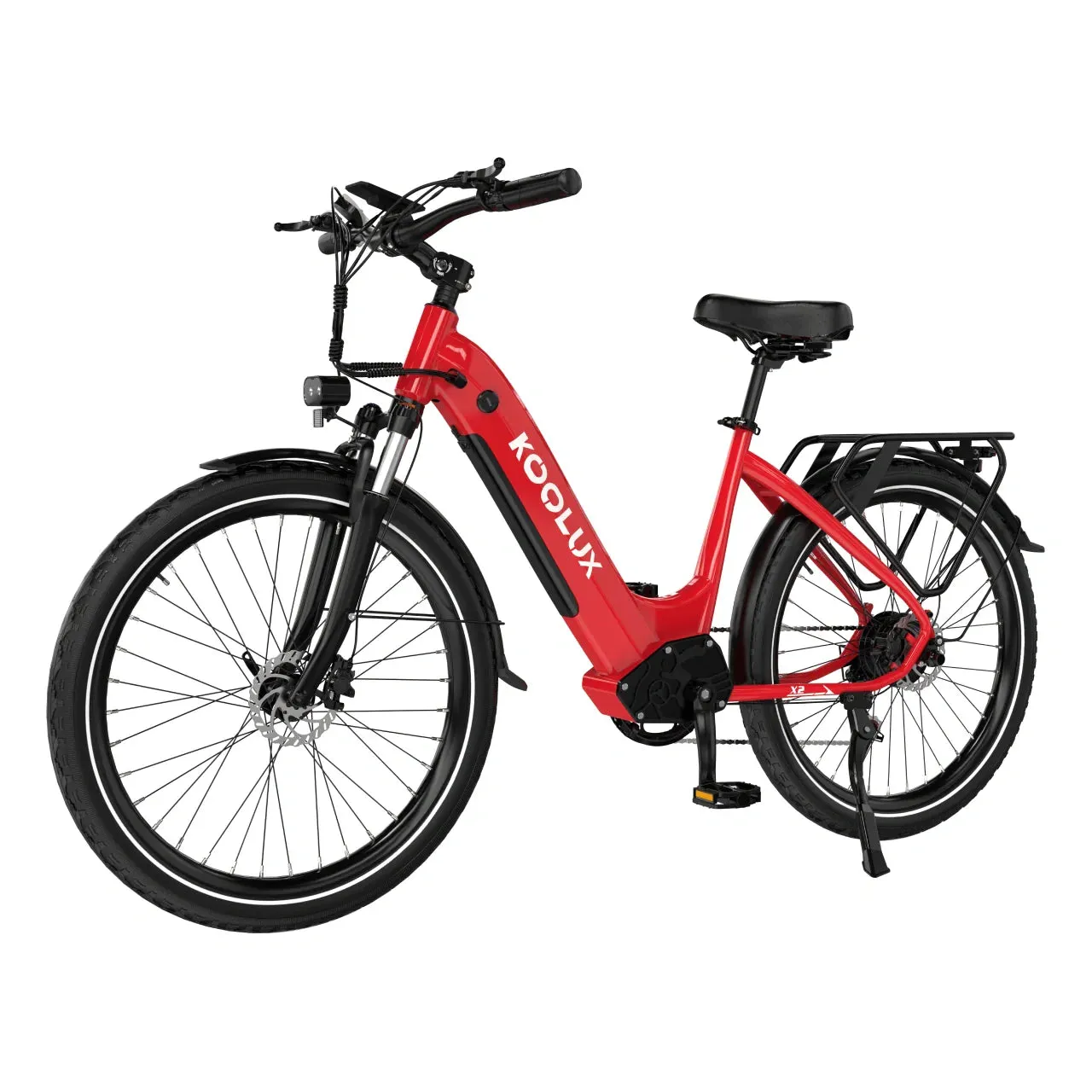 X2 Elcykel (25 km/h) - Röd